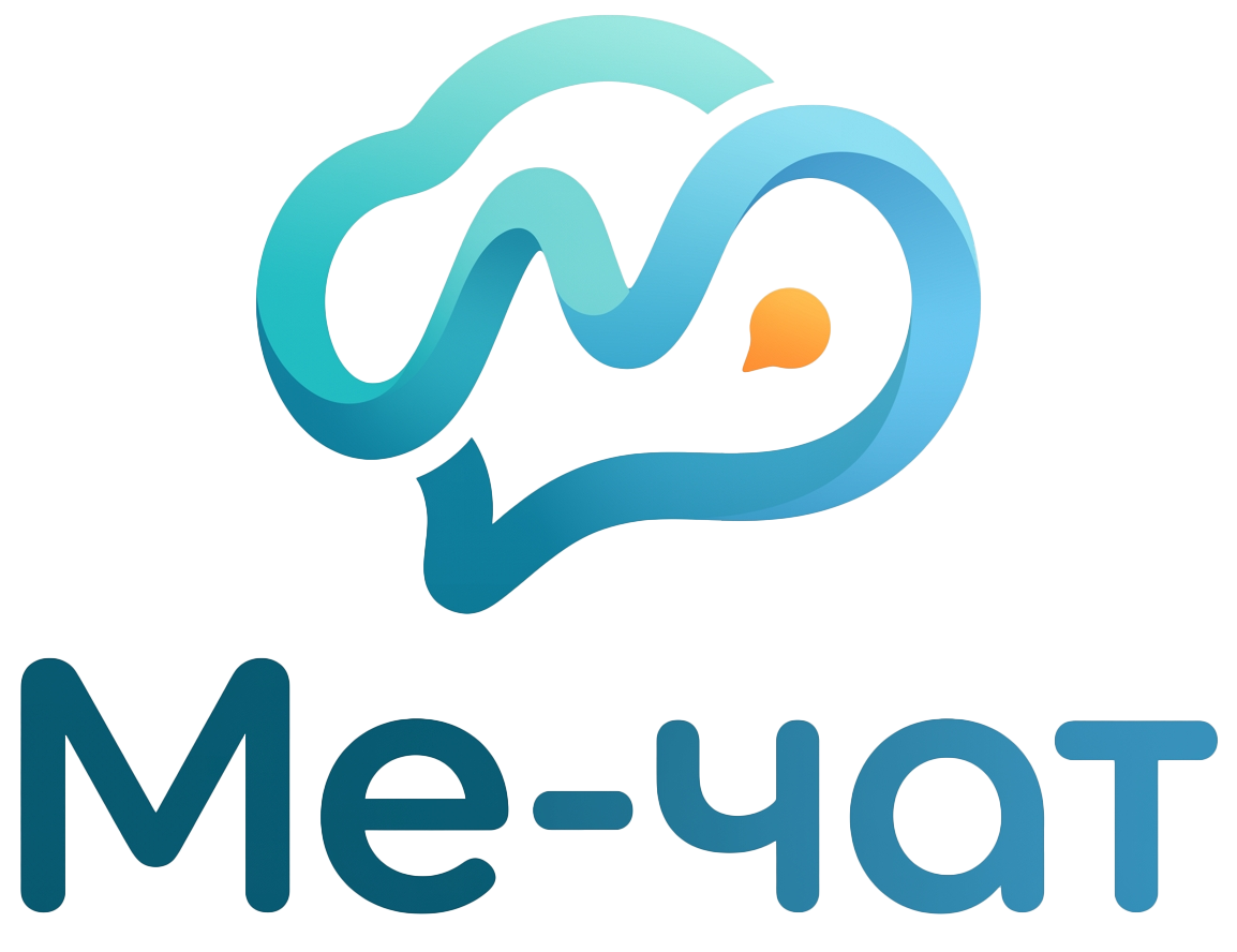 Логотип Me-Chat (Ми Чат)